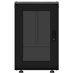Gabinete Rack 19 Pulgadas / 18 Unidades / Piso / Puerta de Cristal / Acero Calibres 16-18-20 / Capacidad 750 kg (1653.5 lb) / Dimensiones 60 cm (23.6 in) x 93 cm (36.6 in) x 46 cm (18.1 in)