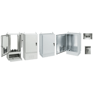 Gabinete para Exterior Tipo 4X Doble Puerta de 10 UR / Aluminio Soldado / 762 x 762 x 1118 mm / Exterior IP66 / Montaje Almohadilla / Aislamiento Térmico / Gris RAL 7035