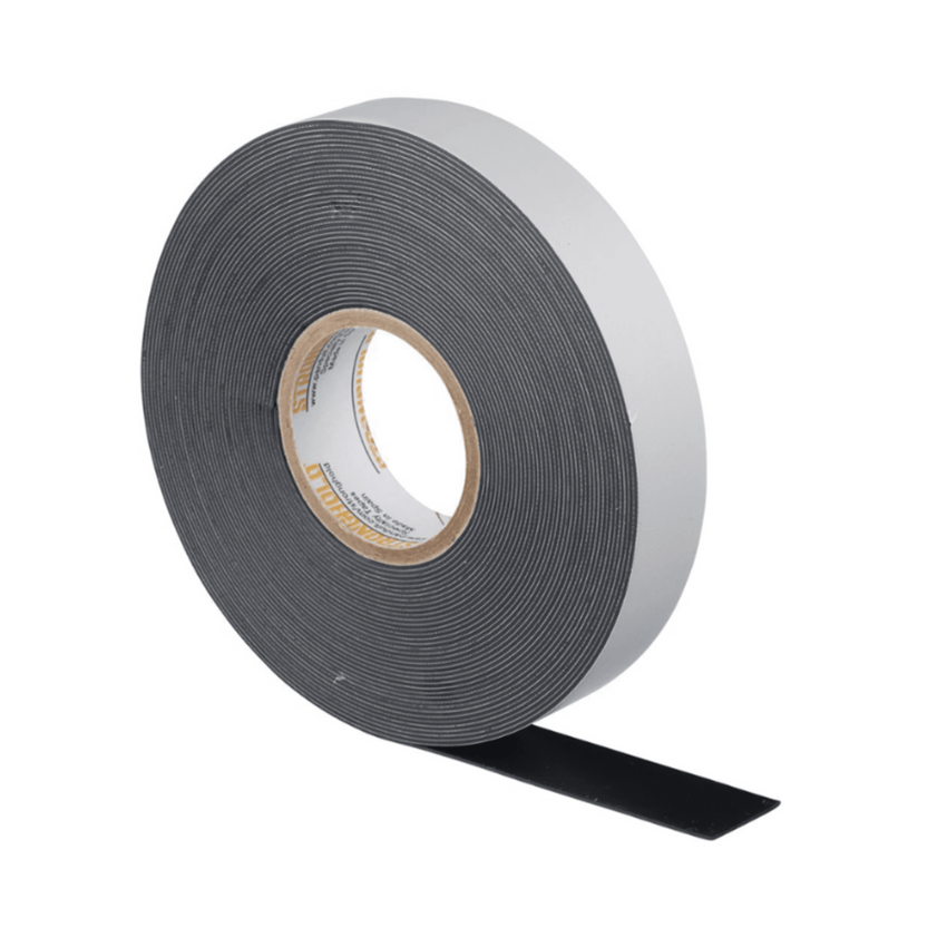 Cinta Eléctrica STRONGHOLD para Aislar de Caucho EPR, Autofusionable, Uso Industrial en Uniones de Alto Voltaje y Temperatura, Grosor 0.76mm (30 mil), Ancho 19mm, y 9.1m Largo, Color Negro.