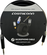 Cable 6.35mm a 3.5mm, conectores color negro MP3X-B - MTP3C-BG, length 5m