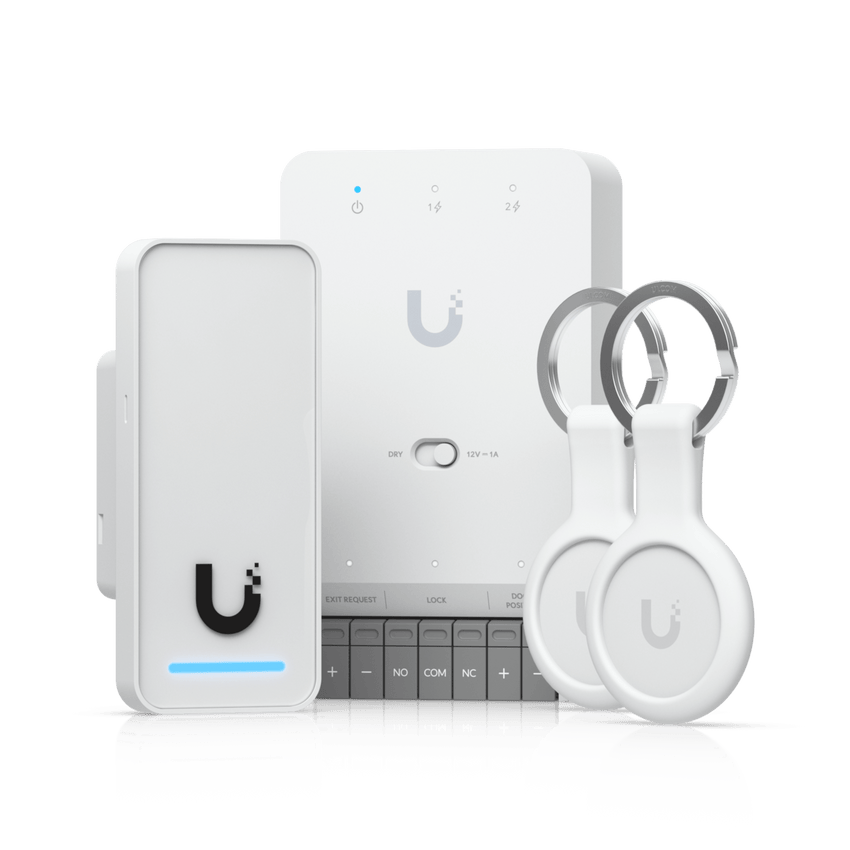 Kit de Inicio UniFi Access G3 / Gestión de Accesos para Puertas / Lectores y Teclados NFC / PoE++ / Certificaciones CE, FCC, IC, UL
