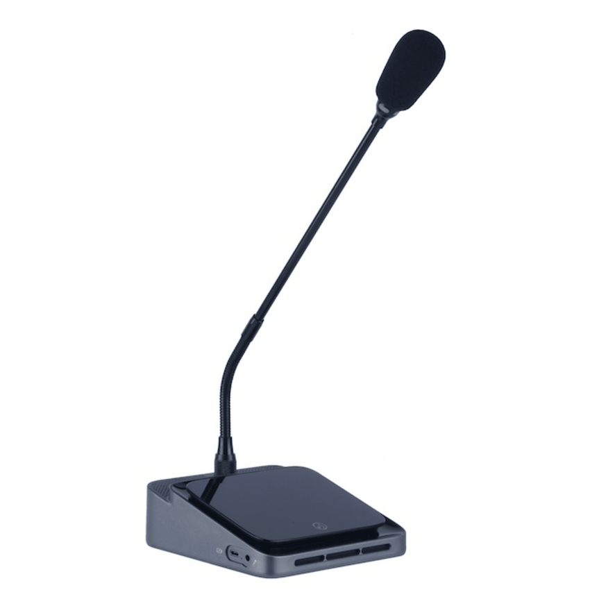 Micrófono Mano Inalámbrico | Rango Frecuencia 470-510MHz, 540-590MHz, 640-690MHz, 807-830MHz | Potencia Salida ≥10dBm | Autonomía >10 Horas | Mute Automático por Caída | Display OLED | 7 Niveles Potencia Aju