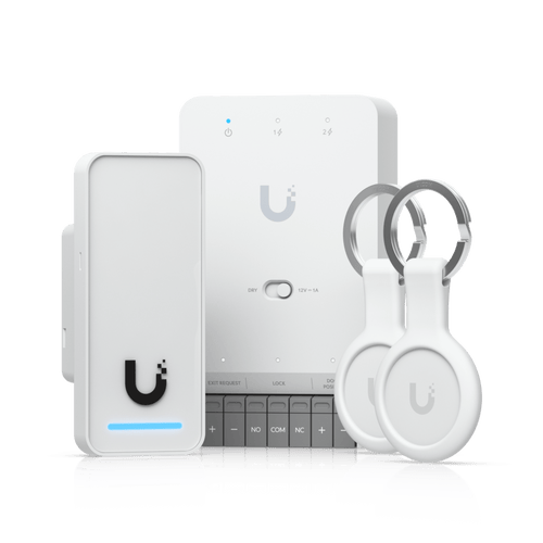 Kit de Inicio UniFi Access G3 / Gestión de Accesos para Puertas / Lectores y Teclados NFC / PoE++ / Certificaciones CE, FCC, IC, UL