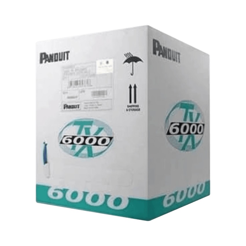 Bobina de Cable UTP 305 Metros (1000 Pies) de Cobre, TX6000™ PanNet, Reelex, Rojo, Categoría 6 Mejorado (23 AWG), PVC (CMR, Riser), de 4 Pares