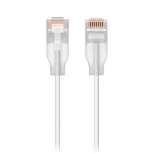 Patchcord UniFi Etherlighting™ de 3 metros, hasta 10GbE / Soporta hasta  PoE+++ / Conector RJ45 transparente para mejores efectos de luz con Switches USW PRO MAX
