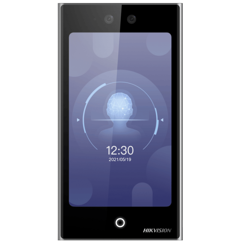 Terminal Facial PoE WiFi con pantalla de 7" / Exterior IP65 / 10,000 Rostros y 50,000 Tarjetas / 10,000 Huellas (Módulo Opcional) / ISAPI / ISUP 5.0 / Codigos QR y Bluethooth / Intercom SIP Estandar / HIK-IA