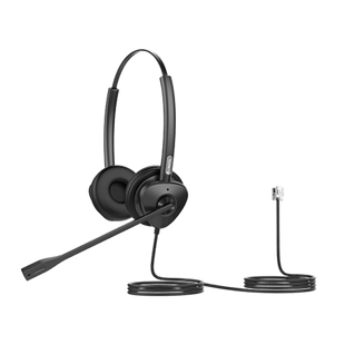 Diadema Binaural con Audio HD y Brazo Ajustable de 260°, Conexión RJ9 y Sonido de Alta Definición