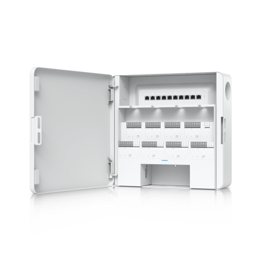 Enterprise Access Hub/Concentrador de Acceso Empresarial con Control de Entrada y Salida de hasta 8 Puertas y Soporte de Respaldo de Batería