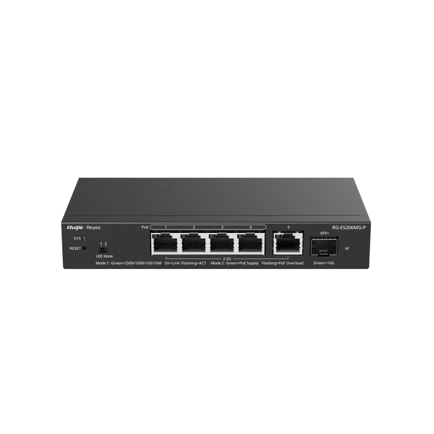 Switch Administrable Capa2 PoE++ con 5 puertos Multi-Gigabit 2.5Gb, hasta 70w PoE 802.3bt