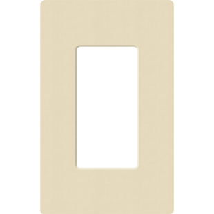 Placa de pared 1 espacio, para atenuador (dimmer), apagador ó control remoto inalámbrico LUTRON.