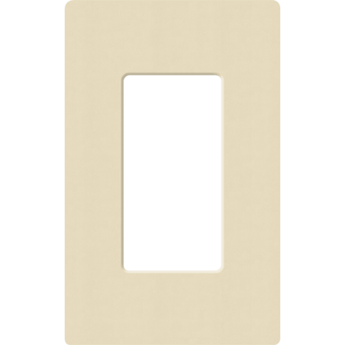 Placa de pared 1 espacio, para atenuador (dimmer), apagador ó control remoto inalámbrico LUTRON.