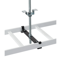 Kit de Soporte Central para escalerilla con Ajuste 12.00 pulgadas de Acero Color Negro / Incluye Varilla Roscada y Brackets / Para instalacion a Techo