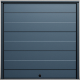 Puerta D / Garage D / Alta Calidad / Linea Central / Color GRIS /  acabdo DELUXE / 8X7 pies / AISLADA / Estilo Americana.