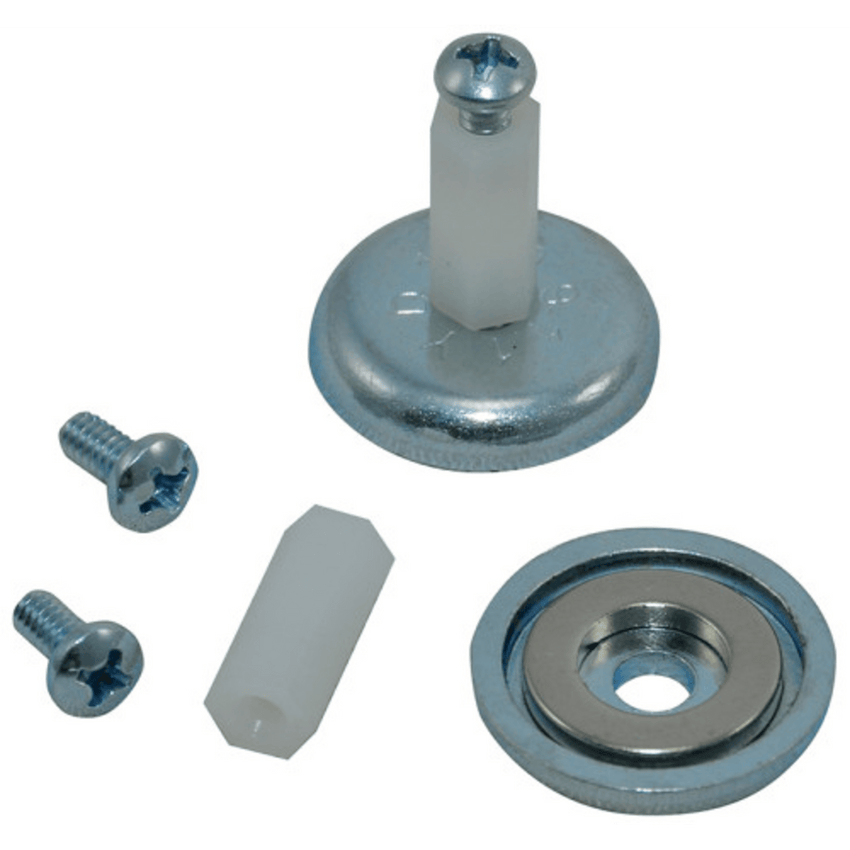 Accesorio, Kit de Montaje Magnético, Fuerza Máxima 26 lb, Diámetro Copa 23.8 mm, Incluye Hardware, Sin Necesidad de Taladrar, Compatible con Enclosures Metálicos