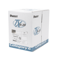 Bobina de Cable UTP 305 m. de Cobre TX6-28®, Gris, Categoría 6, Diámetro Reducido (28 AWG), CM/LSZH, de 4 pares