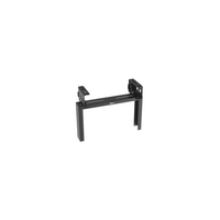 Rack de Distribución Aéreo de 2 Postes PanZone®, Rieles Roscados #12-24, de 6 UR, Color Negro