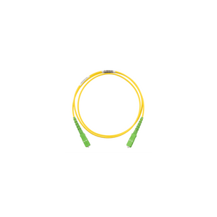 Jumper de Fibra Optica Monomodo 9/125 OS2, SC/APC-SC/APC Simplex, OFNR (Riser), Color Amarillo, 5 Metros