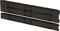 Tapa Ciega de Plástico de Instalación Rápida (Sin Herramientas / A Presión), para Rack de 19" 1 UR Color Negro