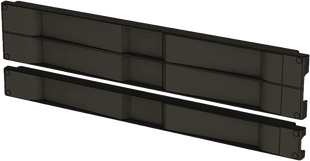 Tapa Ciega de Plástico de Instalación Rápida (Sin Herramientas / A Presión), para Rack de 19" 1 UR Color Negro