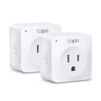 Mini tomacorriente inteligente Wi-Fi, 100 - 120V~, 50/60Hz, 15.0A, compatible con Amazon Alexa y Google Assistant, color blanco.