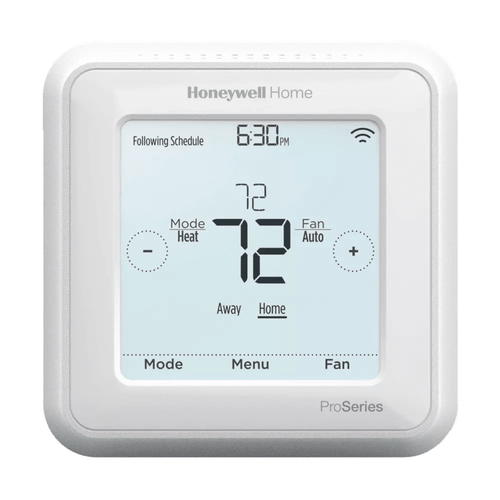 Termostato Programable T6 Pro Z-Wave® / Compatible con Sistemas de Bomba de Calor 3H/2C y Convencionales 2H/2C / Sensor Exterior / Z-Wave Plus Certificado / SmartStart / 5 Años de Garantía