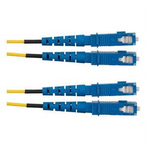 Jumper de Fibra Optica Monomodo 9/125 OS2, SC-SC Duplex, OFNR (Riser), Color Amarillo, 3 Metros