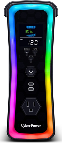 UPS Gamer de 1500 VA/1000 W, Topología Línea Interactiva, Entrada 120 Vca  NEMA 5-15P, y 13 Salidas NEMA 5-15R, Puerto USB, Con Regulador de Voltaje (AVR)