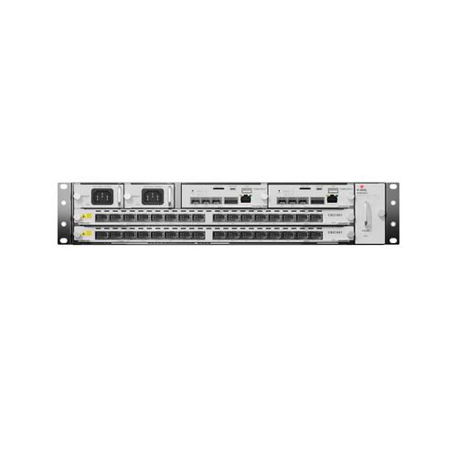 OLT Modular tipo Chasis GPON/XGS-PON Combo,1 Tarjeta de Servicio de 16 Puertos GPON, 2 Ranuras, 1 Fuente de Alimentación AC, 2 UR