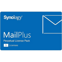 Paquete de Licencias Synology MailPlus | 5 Cuentas de Correo Electrónico Activas | Licencias Permanentes | Compatible con Soluciones High-Availability | Migración a Otro Synology NAS.