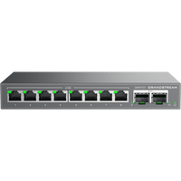 Switch L2 Lite Administrable de 10 Puertos / 8 Puertos Ethernet 2.5 Gigabits / 2 Puertos SFP+ 10 Gigabits / VLAN / QoS / Montaje en Escritorio o Pared / Compatible con GDMS