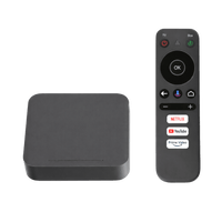 STB 4K Android con Google TV / Alto Rendimiento / Conexión Wi-Fi y por Cable / Control Remoto Bluetooth / Salida HDMI / Software de Gestion para ISP´s