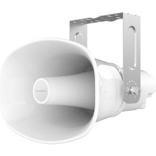 Altavoz Bocina SIP/Multicast Bidireccional / 50W Alta Potencia / IP66 Exterior / 3 Micrófonos con IA / PoE++ / 126 dBA Máximo