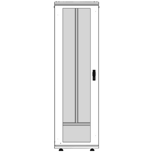 Gabinete Rack 42 Unidades / Piso 19 Pulgadas / Puerta Cristal Templado / Capacidad Carga 1000 Kg / Acero Calibres 16-18-20 / Ventilación Superior / Ruedas y Niveladores / Cerradura Seguridad