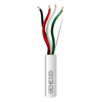 Bobina de 152 Metros (500 Pies) de Cable / 4 x 16 AWG / Cable Audacious / Riser / Libre de Ox�geno / Color Blanco / Aplicaciones de Alarmas de Intrusi�n y Automatizaci�n