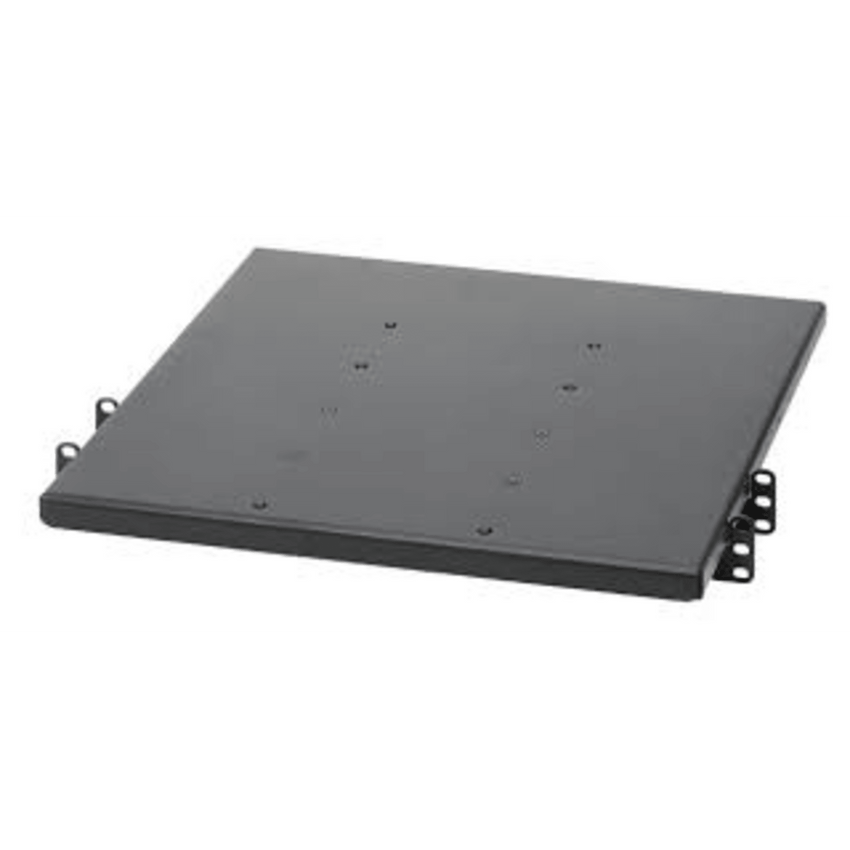 Charola de Doble Fijación en Rack de 2 Postes, 635 mm de Profundidad, y Soporte de Peso de 113 Kg, 1 UR, Color Negro
