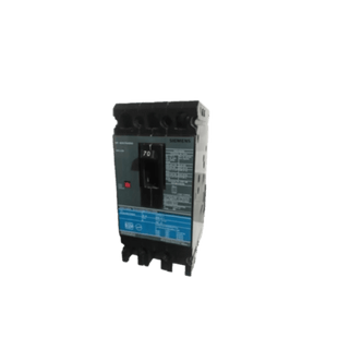 Interruptor Termomagnético ED6 600V 3X70A, Sin zapatas principales.