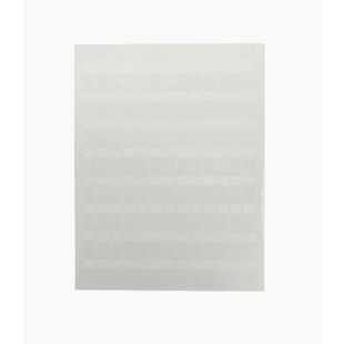 Hojas con 1000 Etiquetas Poliofina para Impresora Láser/Inyección de Tinta, Ancho 96.3mm x Alto 7.6mm, Color Blanco
