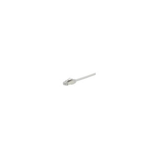 Patch Cord Cat6A, Diametro Reducido 28 AWG, Blindado S/FTP, CM/LS0H, 0.5 Metros (1.64 Pies), Color Blanco