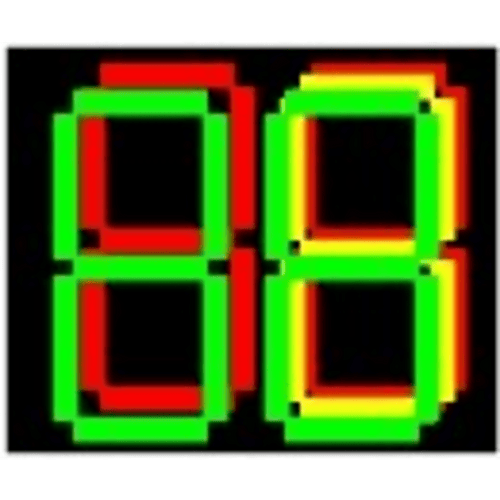 Semáforo de Cuenta Regresiva DX-3-T-1 / LED / Colores Tricolor / Carcasa PC + ABS / Protección IP53 / Visualización Simultánea de Tiempo y Colores