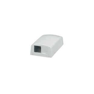 Caja de Montaje en Superficie, Para 2 Módulos Mini-Com, Color Blanco