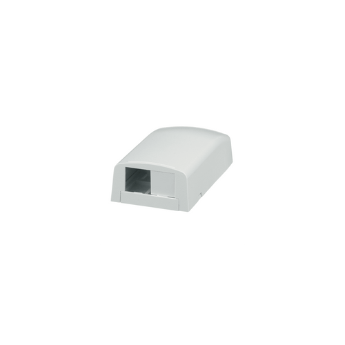 Caja de Montaje en Superficie, Para 2 Módulos Mini-Com, Color Blanco