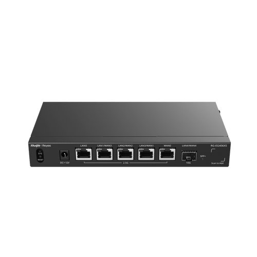 Router Balanceador con Función SD-WAN, Hasta 5 Servicios de Internet y hasta 400 clientes con desempeño de 2.5 Gbps