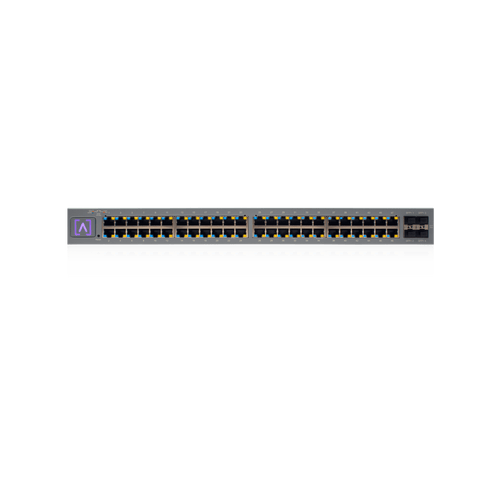 Switch Administrado 48 Puertos PoE+ / 740W PoE Budget / 16 Puertos 2.5 Gbps + 32 Puertos 1 Gbps / 4 Puertos SFP+ 10 Gbps / Bluetooth Setup / Cloud Management / VLAN Stacking / Rackmontable