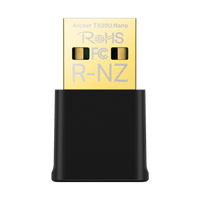 Mini Adaptador USB inalámbrico doble banda AC 600 Mbps, antena onmidireccional.