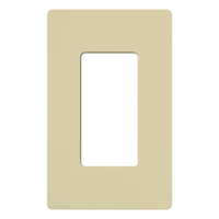 Placa de pared 1 espacio, para atenuador (dimmer), switch ó control remoto inalámbrico LUTRON.