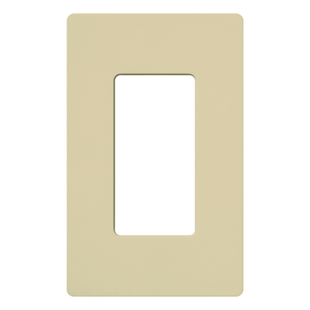 Placa de pared 1 espacio, para atenuador (dimmer), switch ó control remoto inalámbrico LUTRON.