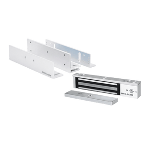 Kit Para Control de Acceso Incluye Chapa Magnética de 600 Lbs / Montaje En Z y L /  Uso Interior / Certificación UL / Color Plata