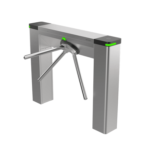 Torniquete Estético Trípode Bidireccional de Acero Inoxidable / 3 Millones de Ciclos MCBF / Interior y Exterior Protegido / LEDs indicadores de Entrada y Salida /Tipo Puente