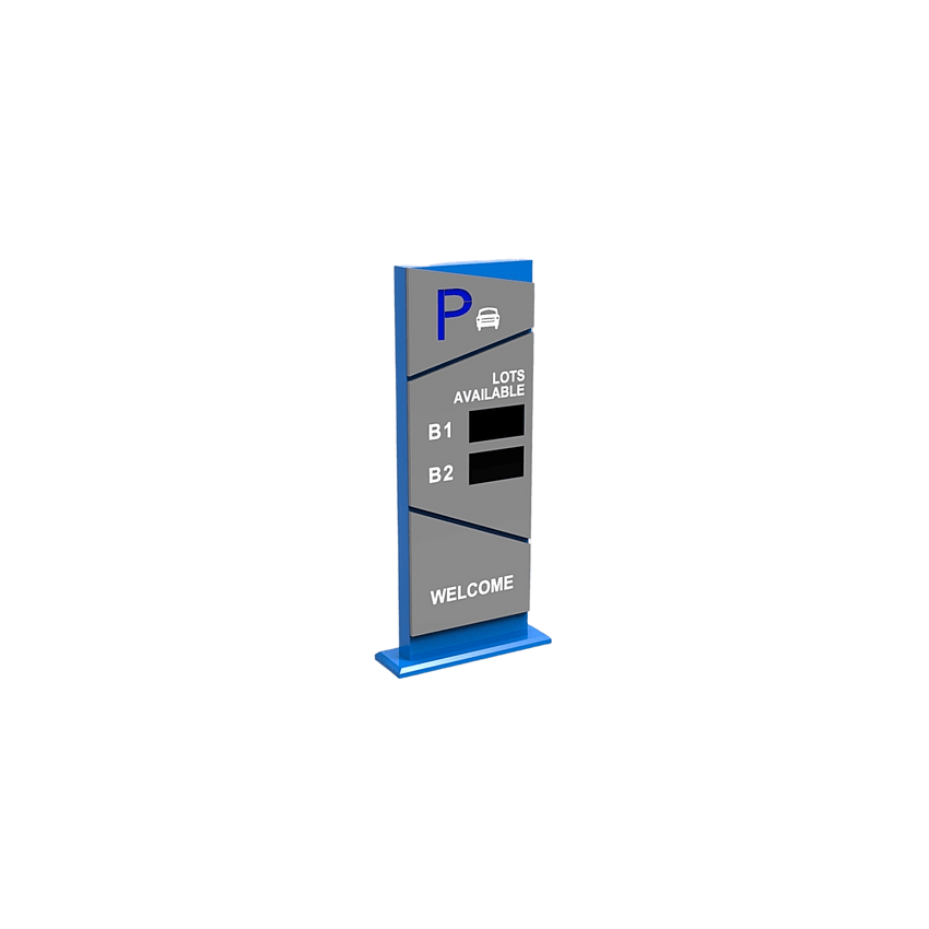 Pantalla Principal de Guía de Estacionamiento / 2 Módulos / Mensaje de Bienvenida / Uso con Aplicación de Guía de Estacionamiento
