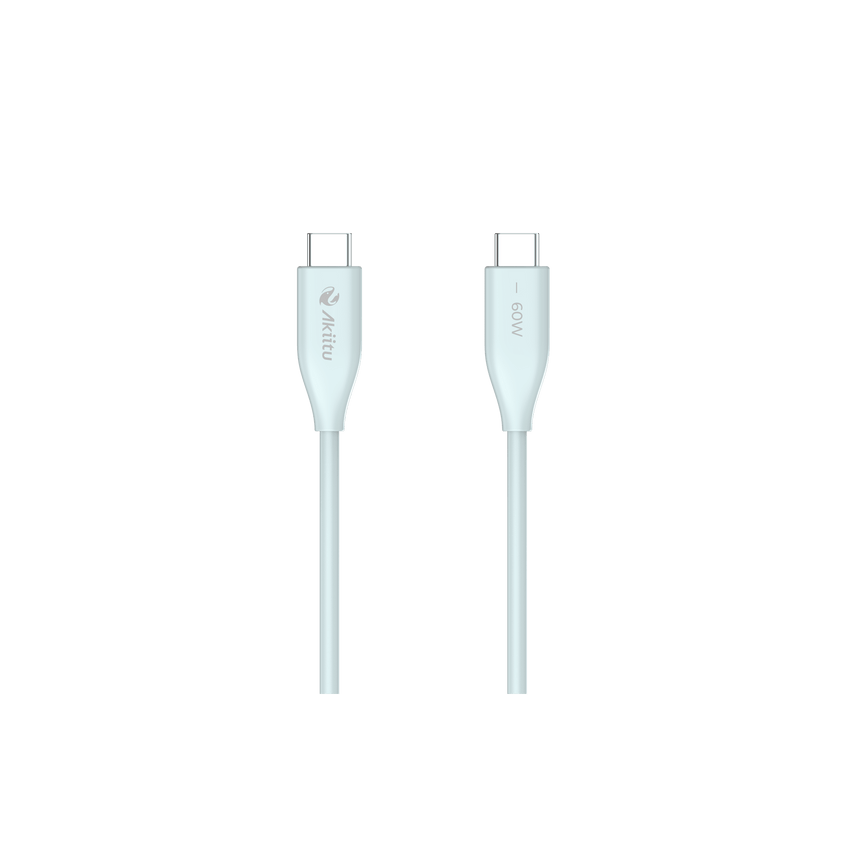 Cable de Carga USB-C a C / 1.5 Metros (4.92 Pies) / Tecnolog�a GaN (Nitruro de Galio) / Fast-Charging / Potencia 60W / Velocidad Transferencia 480 Mbps / Material Silicona No T�xica / Conector Aluminio Anodizado